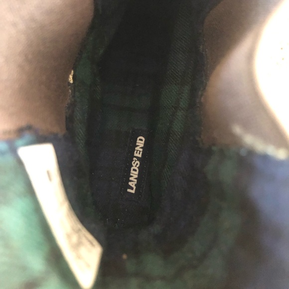 Lands' End Black and Tan Winter & Rain Boots - New No Box - Picture 8 of 9